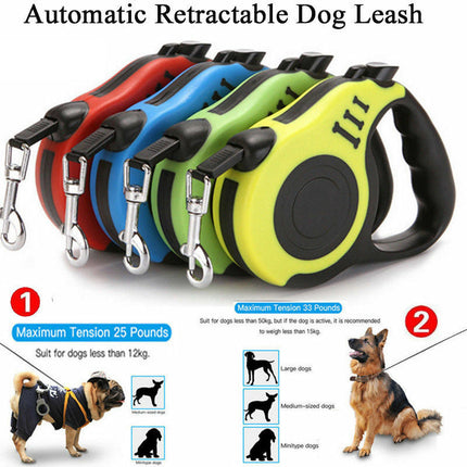 3m / 5m (9.8ft / 16.4ft) Automatic Retractable Dog Leash