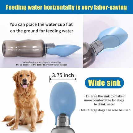 800ml Portable Dog Water Bottle