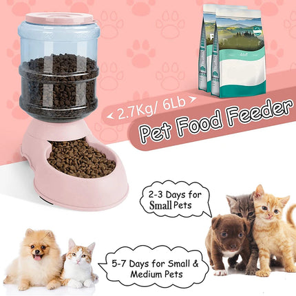 Automatic Pet Food & Water Feeder