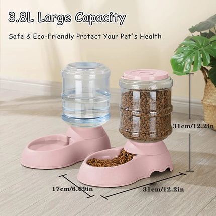 Automatic Pet Food & Water Feeder